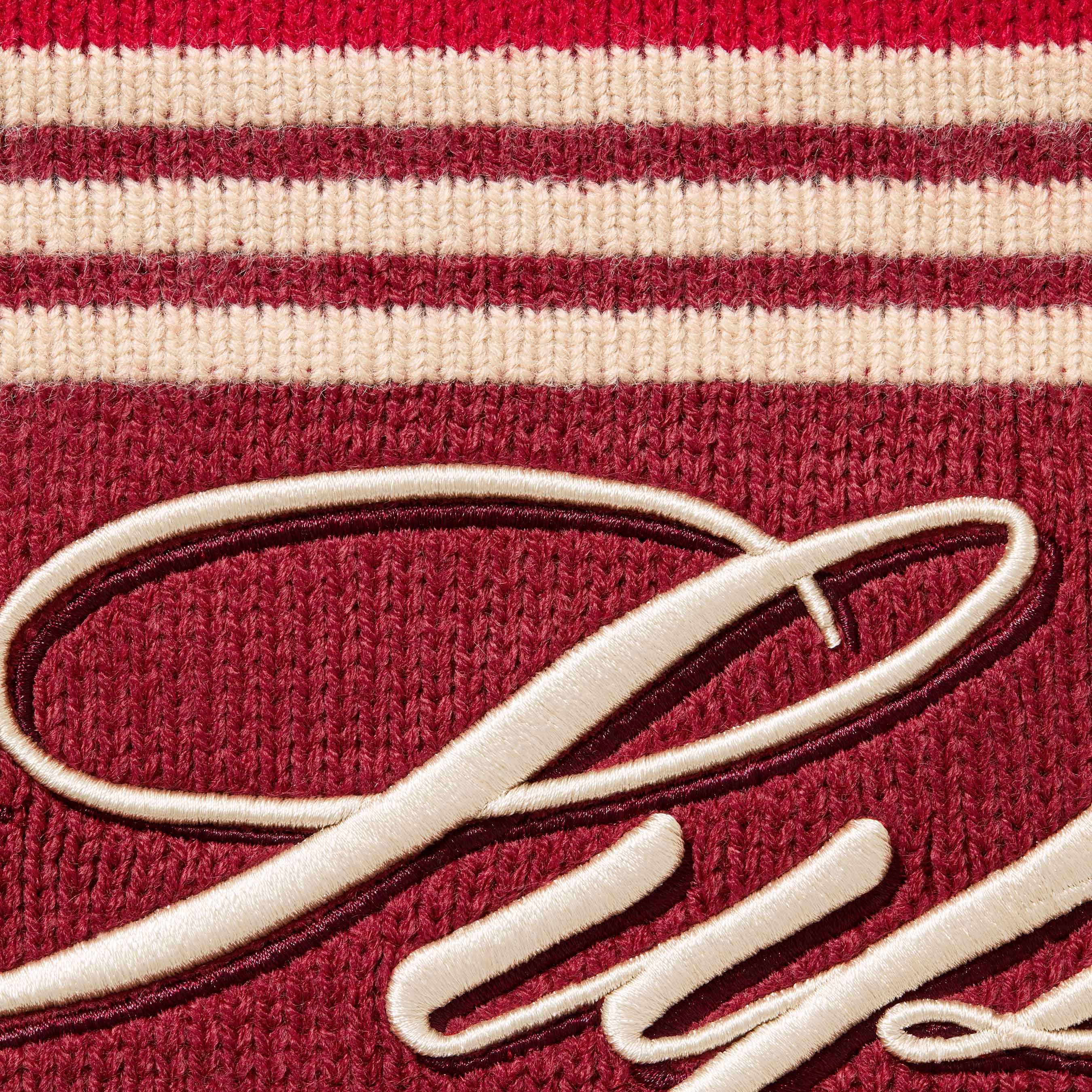 Script Stripe Half Zip Sweater view 3